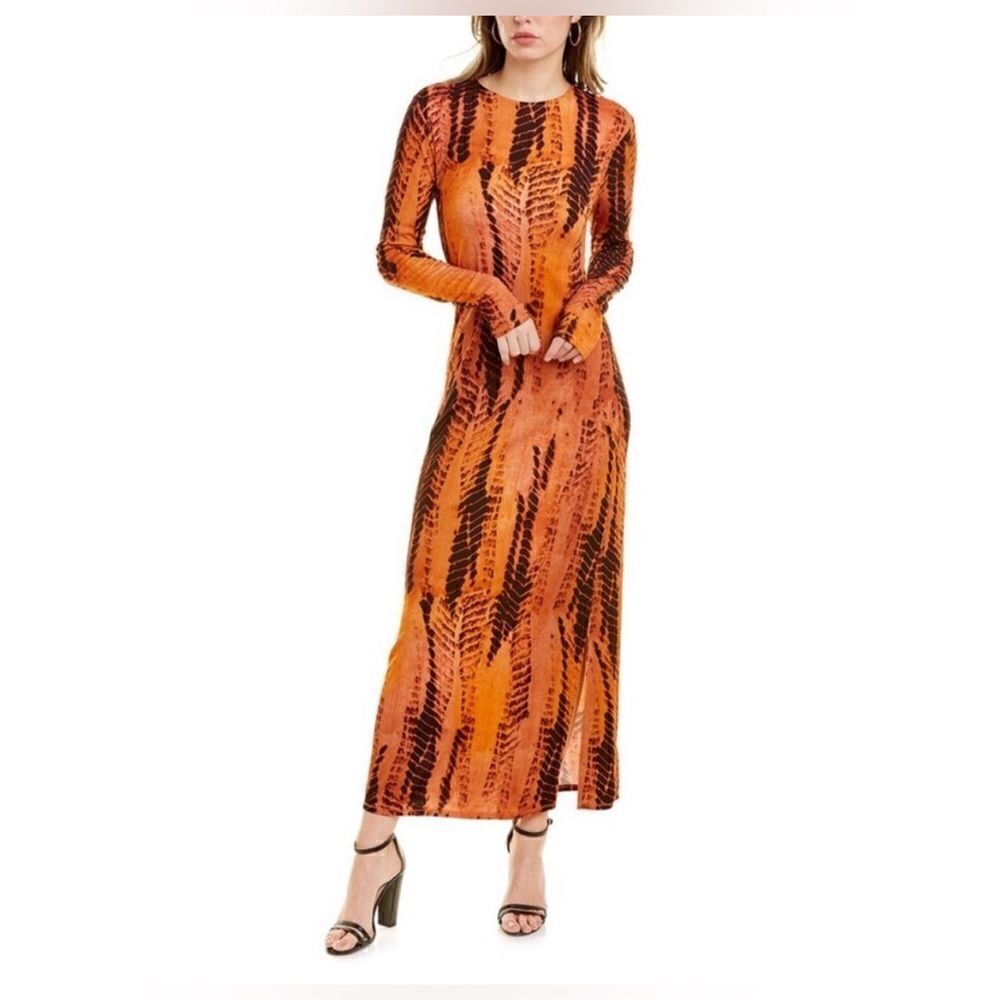 Ted Baker London Tallia Tie Dye Long Sleeve Jersey Dress Size 3